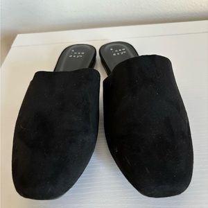 Women’s Thea Mule Flats- A New Day, Women’s 9, Black